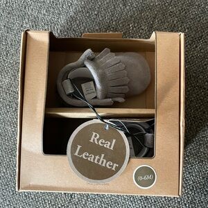 BearPaw Gray Baby Walker Shoes